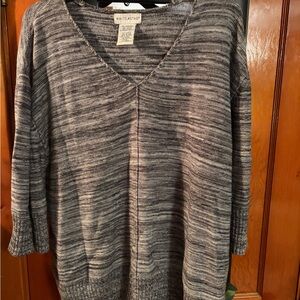 White Stag Women's V-Neck Sweater in Heather Gray